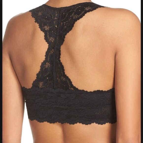 INTIMATELY FREE PEOPLE luna black lace racerback bralette - Picture 8 of 8